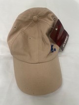 Disney Parks Embroidered Mickey Mouse Blue Icon Hat Cap Khaki Beige Adjustable - £11.30 GBP