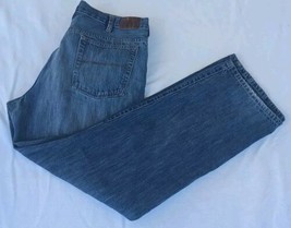 Sonoma Men&#39;s Size 38x32 Blue Straight Leg Medium Wash Cotton Jeans (Actu... - £11.65 GBP