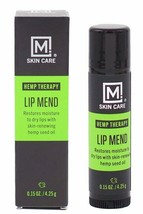 2 Pack M. Skin Care Lip Mend Balm for Men, Refreshing Peppermint, Shea B... - £10.11 GBP