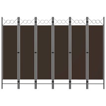 6-Panel Room Divider Brown 94.5&quot;x70.9&quot; - $112.85
