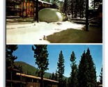 Forest Inn Hotel Dual View  Lake Tahoe Nevada NV UNP Chrome Postcard T7 - $3.91