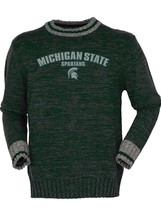 Michigan State Spartans Work Sock Crew Neck Sweater Mens Size M Bruzer Classic - £15.49 GBP