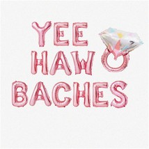 Yeehaw Baches Rose Gold Balloons &amp; Banner Set - Bachelorette &amp; Engagement Party - £24.29 GBP