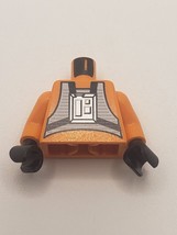 Lego Star Wars X-Wing Pilot Torso Minifigure Orange Suit C0275 - £1.86 GBP