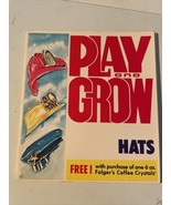 1978 Play and Grow Hats Book from Folgers Coffee UnPunched. Vtg Interact... - £11.58 GBP