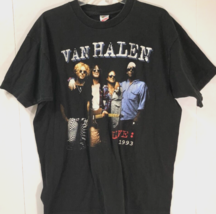 Van Halen Live 1993 World Tour Vintage Single Stitched Yessup Black T-Shirt XL - £93.64 GBP