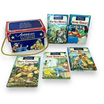 VTG American Classics Collection Mini 5 Book Set Kids 1998 Bunyan Sawyer Crocket - £8.79 GBP