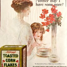 Kelloggs Toasted Corn Flakes 1910 Advertisement Teasing Mother Lithograp... - £47.25 GBP