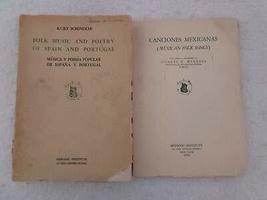 Lot of 2 FOLK MUSIC &amp; Poetry of Spain and Portugal &amp; Mexican Folk Songs 1940s [H - £233.25 GBP