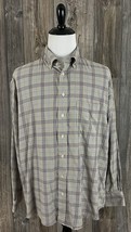 Vintage Burberry Check Plaid Shirt Men&#39;s XL Long Sleeve Made In USA - £84.41 GBP