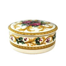 Mikasa Holiday Orchard Covered Trinket Candy Dish With Lid - £12.27 GBP