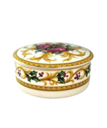 Mikasa Holiday Orchard Covered Trinket Candy Dish With Lid - £11.57 GBP