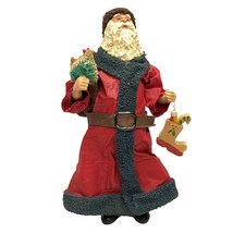 Clothtique Possible Dreams Old World Santa Standing Holding Bag of Toys Presents - £26.43 GBP