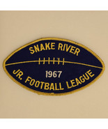 Vintage 1967 Snake River Jr. Football League 6&quot; X 3.5&quot; Iron-On Patch - $31.21 CAD