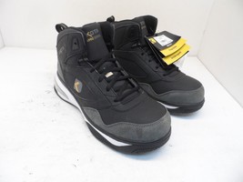 Dakota Men&#39;s Alum Toe Comp Plate Mid Cut Athletic Safety Shoes Black Size 9.5M - £80.21 GBP