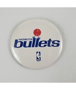 Vintage Washington Bullets 70s Pin Back Button 2.25&quot; NBA Basketball Wizards - £10.15 GBP