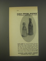 1956 Saks Fifth Avenue Italian Thermos-lined Bottles Advertisement - Hot? Cold? - £14.44 GBP