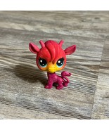 Hasbro Littlest Pet Shop LPS Gamma Giraffe Burgundy Red Yellow Cosmic #3-32 - $2.91