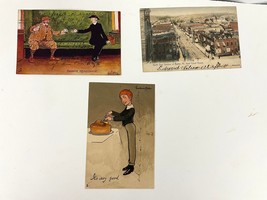 Antique Lot of 3 Postcards Unique Rare 1906 PA Color 1 Cent Stamped - £16.88 GBP