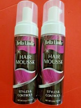 4 Pack Bella Linda Hair Mousse Styles &amp; Controls 5.5 Oz Each - £31.05 GBP