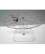 Shot glass serving stand holds 18 glasses bar restaurant beverage suppli... - $46.98