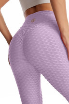 (1) Lyte Tiktok Leggings XS Anti Cellulite Sexy Butt Lifting Gym Yoga Lavender - £14.79 GBP