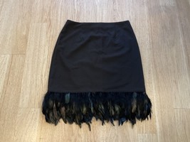Nicole Miller Skirt Black Feather Women’s size 10 - $29.70