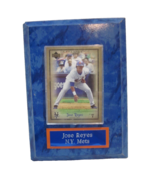 Jose Reyes New York Mets #7 Blue Wooden Wall Plaque Baseball - £10.23 GBP