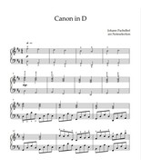 Canon in D - Johann Pachelbel (Piano Sheet Music) - $2.00