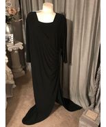 NWT STUNNING B SLIM TUMMY CONTROL SHAPEWEAR BLACK RUCHED LONG DRESS 3X - $734.25 MXN