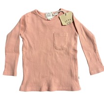 Dear Hayden Organic Cotton Ribbed Long Sleeve Toddler Shirt 18-24 Months... - $23.04