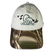 Ducks Unlimited Hat Cap Camo &amp; Beige DU Leader Duck Hunting Embroidered - £5.65 GBP