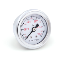 K-MOTOR Liquid Filled Pressure Gauge for Fuel Oil - 1/8 Npt - 0-100 Psi - $22.76