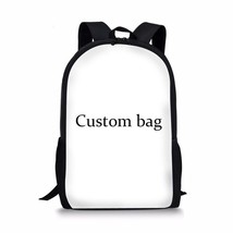 Fashion Customize 15 Inch Backpack Student Knapsack   Print School Bags For Boys - £64.02 GBP