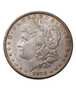 1878 7TF Rev 1878 Silver Morgan Dollar in AU Condition, Mostly White - $1,789.43 MXN