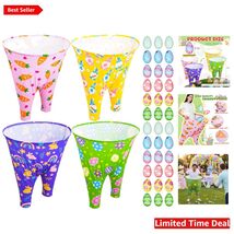 Easter Granny Pants Yard Game Set - 4 Oversized Pants &amp; 40 High-Bounce B... - $147.46