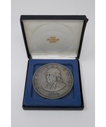 Franklin Mint 1972 Calendar Silver Art Medal Benjamin Franklin 3&quot; Coin RARE - £471.96 GBP
