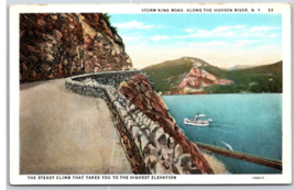 Storm King Road Alsong Hudson River New York NY UNP WB Postcard  V21 - £1.56 GBP