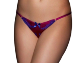 AGENT PROVOCATEUR Womens Thong Molly Solid Purple Size S - $86.46
