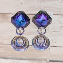 Vintage Clip On Earrings - Stunning Large Statement Dangle Earrings - $29.99