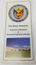 Patton Museum of Cavalry and Armor Brochure 1981 Fort Knox Kentucky Armored - £11.32 GBP