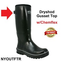 Dryshod Sizes 7-15 Mudslinger Hi Gusset  Rubber Farm &amp; Work Boot DG-MH-BK - £118.47 GBP