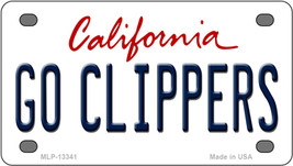 Go Clippers California Novelty Mini Metal License Plate Tag - £11.95 GBP