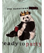 The Notorious CUB Panda Bear Mint Green/Blue Riot Society Graphic T-shir... - $10.00