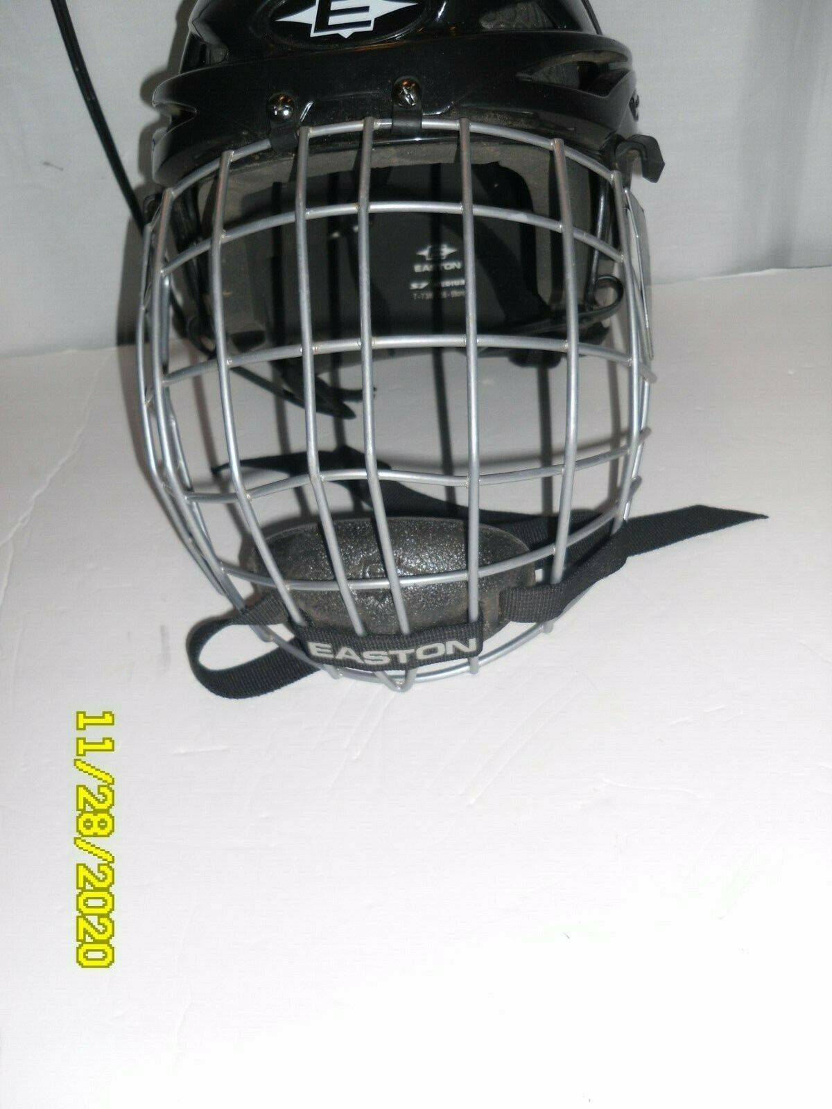 Easton Hockey Helmet With Face Guard Blue Size 7 -7 3/8 (56-59 cm) - $24.51