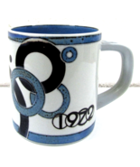 Large Royal Copenhagen Faiance 1972 Mug Signed on Sterling Medallion Bot... - $120.44 CAD