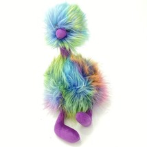 Jellycat London Pom Pom Rainbow Ostrich Bird Stuffed Animal Toy Plush 14” Tall - £20.37 GBP