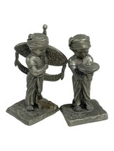 Selangor Pewter Figurines Set of 2 Boys with Kite and Spinning Top Lot Trinket - £22.15 GBP
