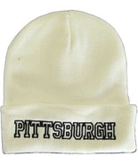 Pittsburgh City Name Cuffed Winter Knit Beanie Toboggan Hat (White/Black) - €12,84 EUR Pittsburgh City Name Cuffed Winter Knit Beanie Toboggan Hat (White/Black) - €12,84 EUR