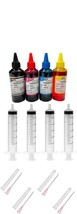 Dye Bulk Refill Ink Bottles for Epson 802 T802XL T812 T812XL T822 822 4X100Ml - £13.69 GBP